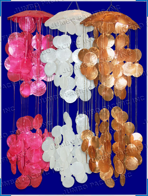 Two layer capiz wind chimes