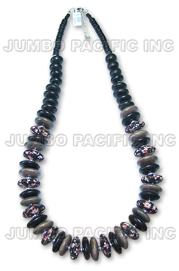 JWN852 Cebu Philippines naural wood necklace collection